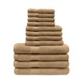 thumbnail image 1 of Egyptian Cotton 500 GSM Right Hash Dobby Border 12-Piece Towel Set Sedona, 1 of 1