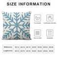 thumbnail image 5 of MLJA  Scandinavian Modern Geometric Abstract Snowflake Pattern Merry Lumbar Pillow Case Cushion Cover Decorative Rectangle Sofa Bedroom (Lightskyblue), 5 of 5