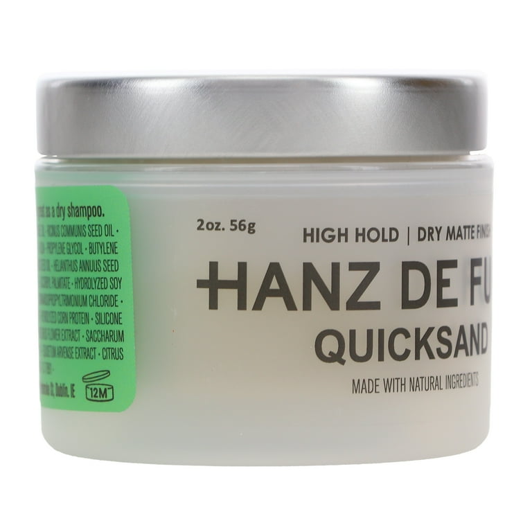 Hanz De Fuko Quicksand 2 oz, High-Hold Wax, Matte Finish, Volume