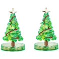 thumbnail image 1 of Árbol mágico del Día del Árbol de 2 piezas, árbol de crecimiento mágico de papel de cristal para decoración de niños, juguetes educativos y de fiesta divertidos (verde), 1 of 5