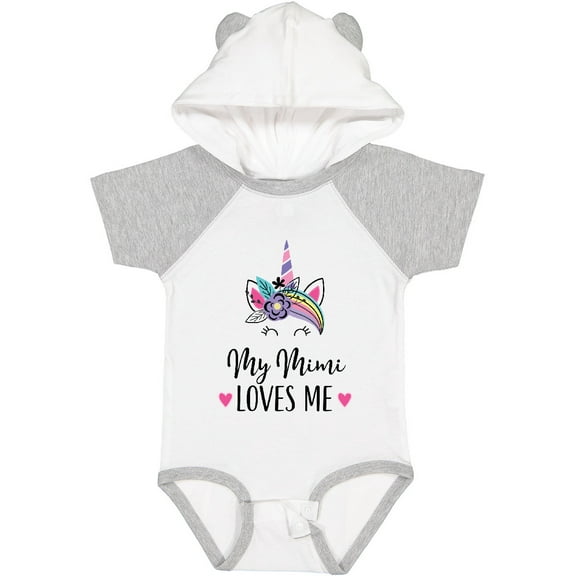 Inktastic My Mimi Loves Me Girl Unicorn Girls Baby Bodysuit