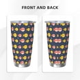 thumbnail image 3 of Salouo Cute Puffer Fish Print 20oz Tumbler with Lid,Stainless Steel Vacuum Insulated Tumbler Durable Insulated Coffee Mug Thermal Cup with Splash Proof Sliding Lid-Straw Three-piece Set, 3 of 8