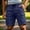 Navy, variant on Havenx Men's Casual Cargo Shorts Elastic Waist Drawstring Shorts with Multi Pockets Stretch Knee Length Short Pants Comfort Athletic Relaxed Fit Outdoor Work Clothing,Light Gray M