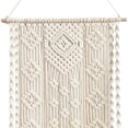 thumbnail image 3 of Bohemian Macrame Wall Hanging Shelf Handmade Rope Plant Pot Holder Macrame Rope Plant Hanger Functional Hanging Rope Shelf Creative Storage Holder for Home Bedroom Window, 3 of 8
