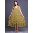 thumbnail image 3 of Bimba Goldenrod2 Insect Sleeveless Cotton Nightgowns for Women Printed Mid-Calf Length Sleepwear Small, 3 of 6