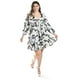 thumbnail image 4 of Vestido escote de moño Roman Fashion Tallas Extras 4318 Blanco Negro negro 42, 4 of 5