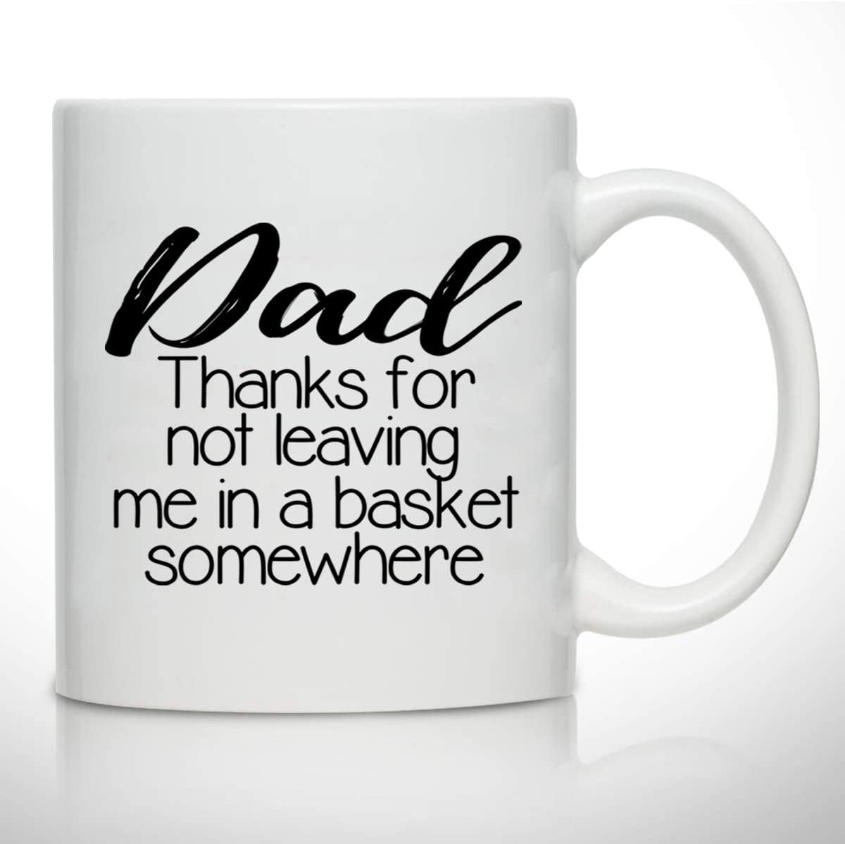 Father MAUAG Fathers Day Gifts for Dad Coffee Mug Funny Best Fathers Day and Birthday Gifts for Dad I HAVE A HERO I CALL HIM DAD White 11 Oz Grandpa Cup 