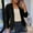 Black, variant on ZZwxWA Women Bussiness Blazers Casual Open Front Long Sleeve Work Office Blazer Jacket Button Lapel Blazer 2025