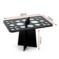 thumbnail image 4 of FELTECHELECTR 1 soporte para brochas de maquillaje con 26 agujeros, expositor para decoración de uñas, estante de secado (negro), 4 of 6