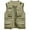 Khaki, variant on Youthup Men's Lightweight V-Neck Utility Vest with 13 Pockets - Zippered Casual Sleeveless Jacket for Outdoor Sports, Travel, Hiking (Polyester, Seasonless Layering)