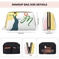 thumbnail image 5 of Large Clutch Leather Makeup Bag, Dancing Lady Travel Toiletries Bag, Ladies Cosmetic Storage Bag, 5 of 8
