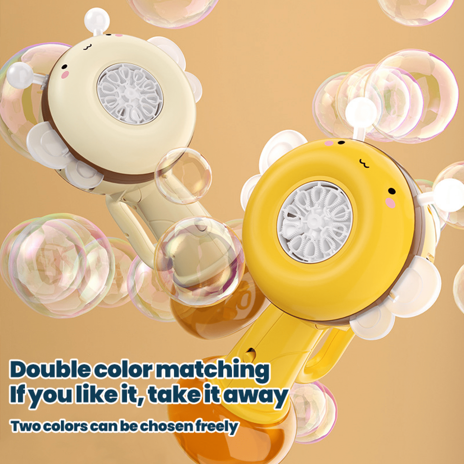 Bubble Machine Automatic Bubble Toy with Lighting for Toddlers Handheld Swing Dance Bubble Maker Blower Outdoor Toys