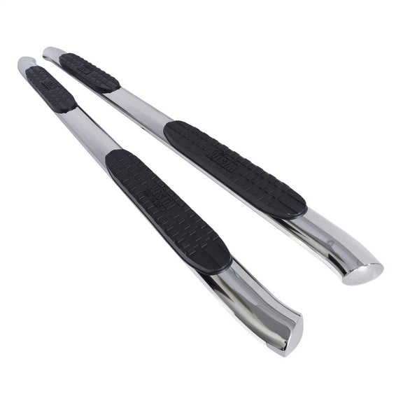 Westin 21-22770 Pro Traxx 4 Oval Nerf Step Bars fits 2005-2023 Tacoma Double Cab Polished SS 1 Pair