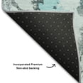 thumbnail image 3 of Addison Rugs Mayfield Washable Transitional Floral Teal Rectangle Rug, 8' x 10', 3 of 6
