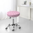 thumbnail image 6 of KLL Breast Cancer Awareness5 Round Bar Chair Cushion Cover 14 inch ,Bar Stool Protector with Elastic, Soft Washable, 6 of 6