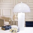 thumbnail image 3 of Sagebrook Home 50084-02 METAL 22" DOME TABLE LAMP, WHITE, 3 of 3