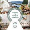 thumbnail image 6 of Spring Mushrooms Outdoor Rug for Patio/Deck/Porch, Non-Slip Large Area Rug 5 x 8 Ft, Farmhouse Pastoral Botanical Stars Rustic Indoor Outdoor Rugs Washable Area Rugs, Camping Rug Carpet Runner, 6 of 8