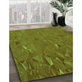thumbnail image 3 of Ahgly Tapis Rond Lavable en Machine Intérieur Transitionnel Brun Bronze Foncé, 5 Pieds Rond, 3 of 7