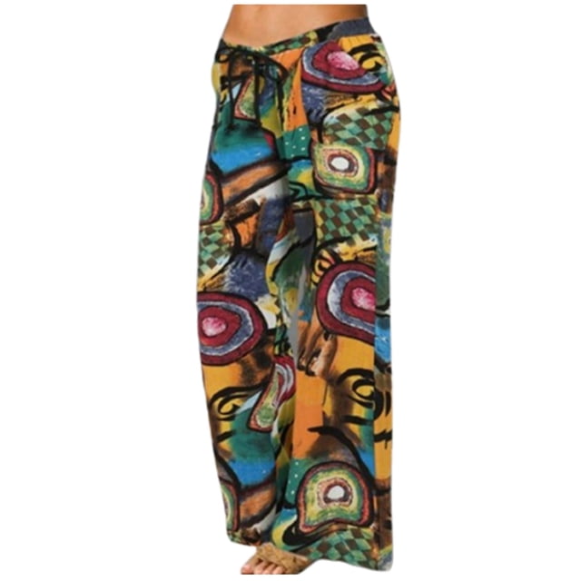CEHVOM Pantalons Amples à Cordon Élastique pour Femmes
