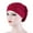 Dark Rose Red, variant on Yirtree Women Turban Pre-Tied Bonnet Braid Turban African Head Wrap for Women Small Solid Color Soft Knotted Night Sleep Bonnet Chemo Hat Cover