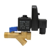 Electronic Drain Valve DN15 G1/2 16bar Working Pressure Brass Noise Free Automatic Drain Valve for Air Compressor AC380V