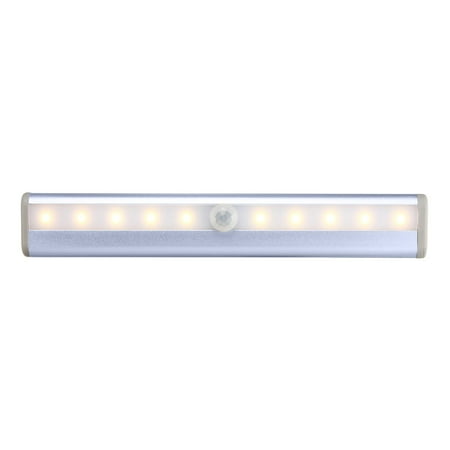 

10 LED Under Cabinet Lighting Battery Operated Cordless Closet Lights Wireless Motion Sensor Light Night Light For Closet Cabinet Wardrobe Stair 1 Pack K2-Home1788