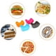 thumbnail image 4 of cajas de silicona para sujetar hamburguesas, antiadherentes, con forma de hamburguesa para barbacoa, de silicona sanitaria, reutilizables, para sándwiches y brioches., 4 of 5