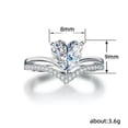 thumbnail image 6 of EOEMY 925 Silver Women Engagement Ring Elegant Girl Crystal Heart Jewelry Sz 5-12-10-Multicolor, 6 of 8