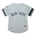 thumbnail image 2 of Men's Mitchell & Ness Derek Jeter Gray New York Yankees Cooperstown Collection 2000 World Series Authentic Jersey, 2 of 7
