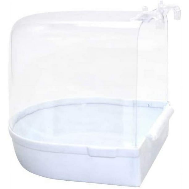Baño para pájaros enjaulado Baño para pájaros con múltiples jaulas cubierto para pájaros pequeños Canarios Periquitos Loros