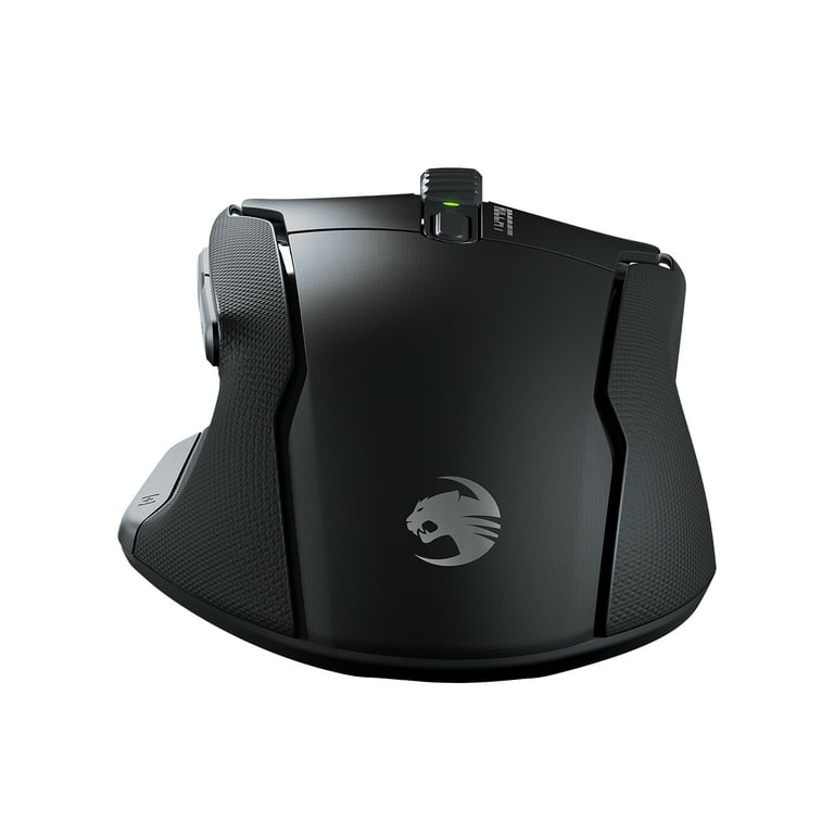 ROCCAT Kone Air - Wireless Ergonomic Gaming Mouse With 800-hour Battery Life, 19K DPI Optical Sensor, Double-Injected Rubber Side Grips, Programmable ROCCAT Kone Air - Wireless Ergonomic Gaming Mouse With 800-hour Battery Life, 19K DPI Optical Sensor, Double-Injected Rubber Side Grips, Programmable