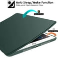 thumbnail image 3 of iPad 8.3 Inch Mini 6 Gen 2021 [ Mini 6th Gen ] A2567&nbsp;A2568 A2569 MK7M3LL/A MLWL3LL/A MK7R3LL/A MK7P3LL/A MK7T3LL/A Full Body Protective Soft Back Cover with Wake/Sleep - Dark Green, 3 of 7