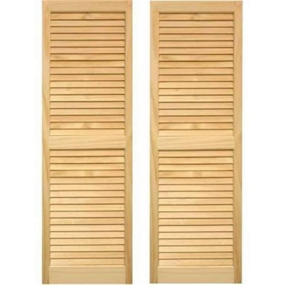 Exterior Louvered Shutters 15 x 63 in.