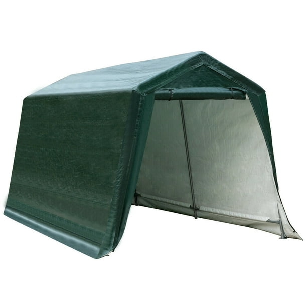 Gymax 8'x14' Patio Tent Carport Storage Shelter Shed Car Canopy Heavy Duty Green
