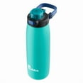 thumbnail image 4 of Bubba Radiant Stainless Steel Water Bottle with Push-Button Chug Lid 24oz., Island Teal Rubberized, 4 of 4