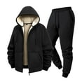 thumbnail image 3 of Letdown Men's Tracksuit 2 Piece Athletic Sweatsuit Full Zip Jogging Long Sleeve Casual Sports Outfits Sport Jogger Sweat Suits (Black, XL), 3 of 6