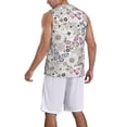 thumbnail image 2 of Sikiie Vintage Butterflies Basketball Jersey Reversible Men's Mesh Athletic Sports Shirts Training Practice S-4XLX-Large, 2 of 6