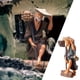 thumbnail image 4 of Maqueta de escena de micro paisaje chino antiguo pintado a escala 1:64 para armar uno mismo Chop Wood Man Azul, 4 of 9