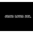 thumbnail image 2 of Jesus Loves You Decal Vinyl Sticker Auto Car Truck Wall Laptop | White | 8" x 1", 2 of 3