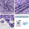 thumbnail image 4 of Vintage Purple Blackout Curtains for Bedroom/Living Room, Thermal Insulated Kitchen Curtains, Retro Botanical Abstract Art Grommet Darkening Window Treatment Drapes 42"x63"x2, 4 of 8