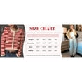 thumbnail image 7 of Lentta Women's Striped Knit Cardigan Sweater Crew Neck Long Sleeve Button Front Outerwear, 7 of 7
