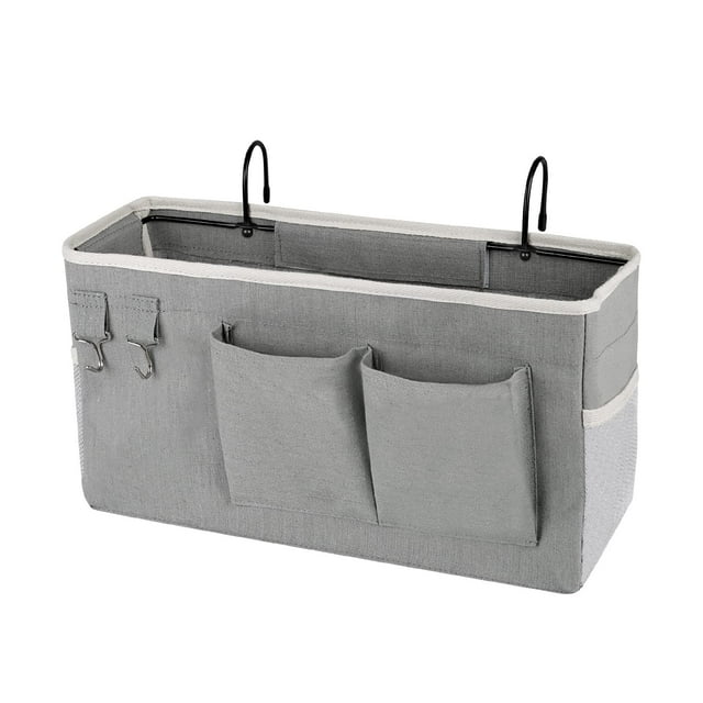 Mesita de noche Ozzptuu para cabeceros y literas, color gris