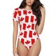 thumbnail image 1 of Fotbe Canada Body de Mujer con Cuello Redondo y Mangas Cortas, Sin Mangas Ajustado, Suave, Cómodo y Básico-Large, 1 of 7