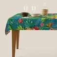 thumbnail image 2 of Pineapple Tablecloths Polyester Table Cloth for Kitchen Dinning Table Washable Tropical Table Cover for Parties Wedding Picnic, 2 of 6