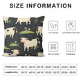 thumbnail image 5 of BANET Throw Pillow Covers for Sofa Couch Bed Chair Car Decor Decorative Pillow Case Pillowcase Black White Outdoor Pillows Covers 20x20in, 5 of 5