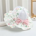 thumbnail image 2 of Penkiiy Baby Hats Bucket Hat Toddler Baby Summer Sun Protection Fashion Heart Print Mesh Breathable Sun-hat Cute Sunscreen Hat Cap Green Hat for Free Size, 2 of 4