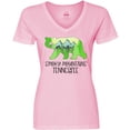 thumbnail image 3 of Inktastic Smoky Mountains, Tennessee- Mountains and Bear Shape Women's V-Neck T-Shirt, 3 of 5