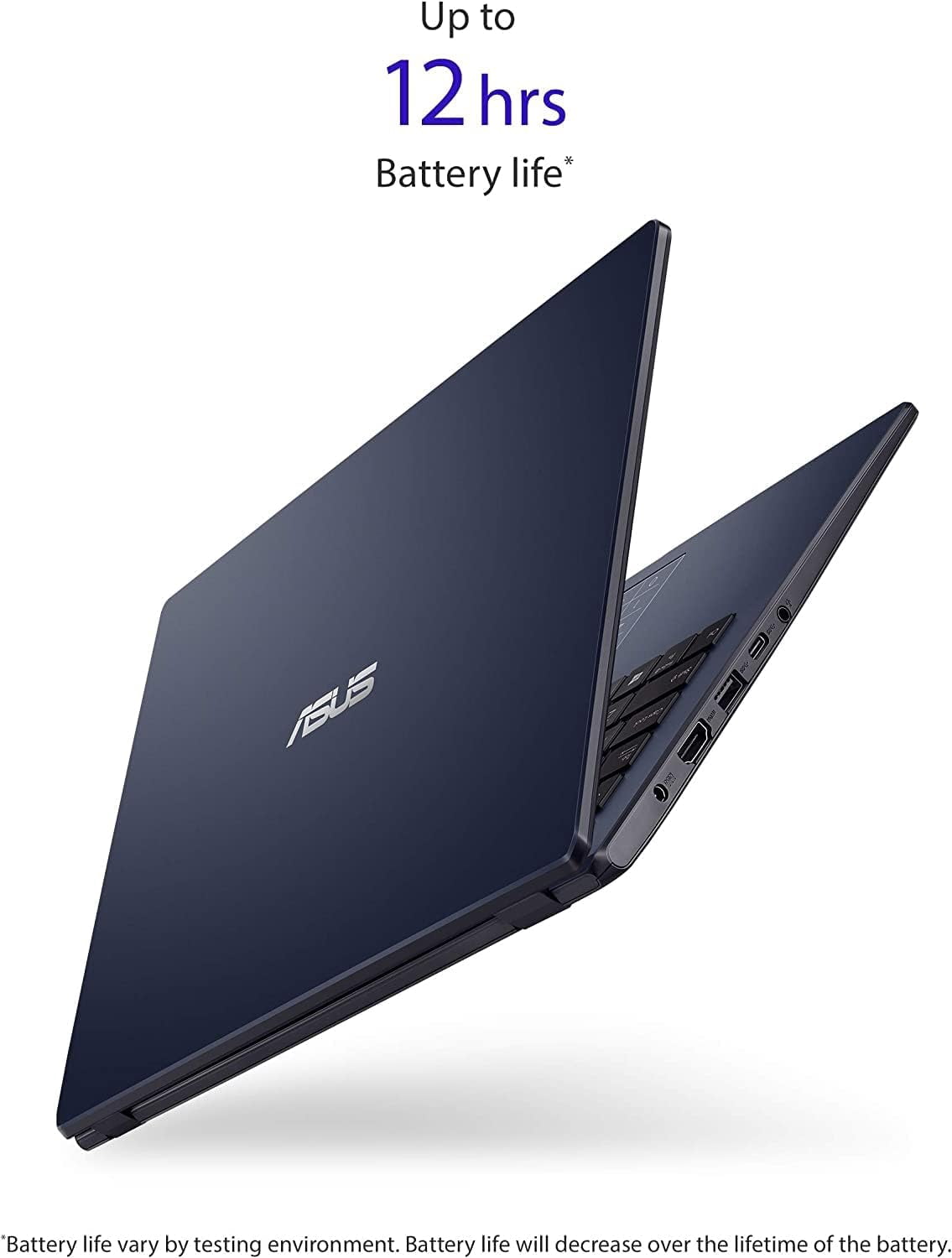 ASUS 14" Ultra Thin FHD PC Laptop, Intel Celeron N4020, 4GB RAM, 128GB, NumberPad, 1 Year Office 365, Windows 11 Home in S Mode, Star Black with Mazepoly Accessories