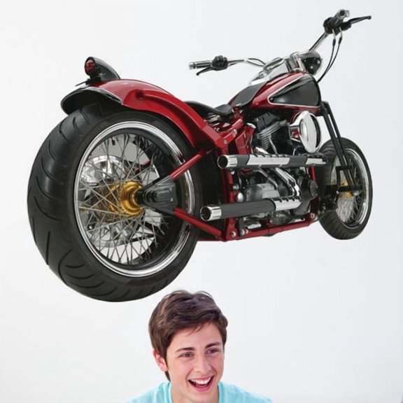 Wallhogs Motorcycle VII Cutout Wall Decal