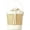 White, variant on Rattan Straw Tote Bucket Bag for Women - PU Leather Summer Beach Holiday Purse